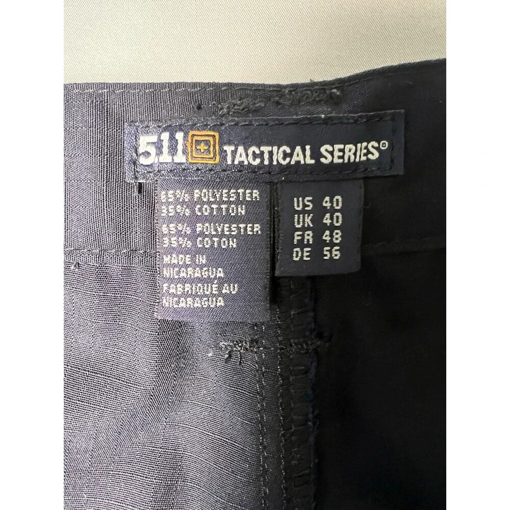 Mens 5.11 Tactical Taclite Utility Shorts Cargo Pockets Sz 40 Navy Blue